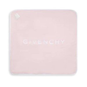 NWOT Designer Givenchy Logo Padded Pink Baby Blanket - Msrp $367 - 32" W x 32" L